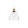 Innovations Lighting Edison 8" Wide Mini Pendant Brushed Brass / Clear
