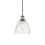 Innovations Lighting Edison 8" Wide Mini Pendant Brushed Brass / Seedy