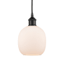 Innovations Lighting Belfast 6" Wide Mini Pendant Matte Black / Matte White