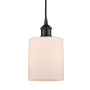 Innovations Lighting Cobbleskill 5" Wide Mini Pendant Matte Black / Matte White