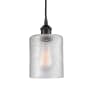 Innovations Lighting Cobbleskill 5" Wide Mini Pendant Matte Black / Clear