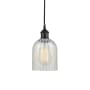 Innovations Lighting Caledonia 5" Wide Mini Pendant Matte Black / Mouchette