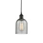 Innovations Lighting Caledonia 5" Wide Mini Pendant Matte Black / Charcoal