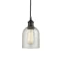 Innovations Lighting Caledonia 5" Wide Mini Pendant Matte Black / Mica