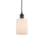 Innovations Lighting Hadley 5" Wide Mini Pendant Matte Black / Matte White