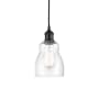 Innovations Lighting Ellery 5" Wide Mini Pendant Matte Black / Seedy