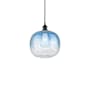 Innovations Lighting Brookhaven Sphere 11" Wide Mini Pendant Matte Black / Sapphire Blue