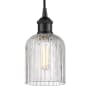 Innovations Lighting Bridal Veil 5" Wide Cord-Hung Mini Pendant Matte Black