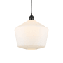 Innovations Lighting Cindyrella 12" Wide Pendant Matte Black / Cased Matte White