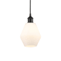 Innovations Lighting Cindyrella 6" Wide Mini Pendant Matte Black / Cased Matte White