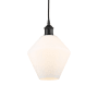 Innovations Lighting Cindyrella 8" Wide Mini Pendant Matte Black / Cased Matte White