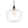 Innovations Lighting Cindyrella 12" Wide Pendant Matte Black / Clear