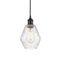 Innovations Lighting Cindyrella 6" Wide Mini Pendant Matte Black / Seedy