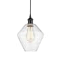 Innovations Lighting Cindyrella 8" Wide Mini Pendant Matte Black / Seedy