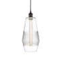 Innovations Lighting Windham 7" Wide Mini Pendant Matte Black / Clear
