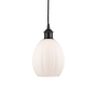 Innovations Lighting Eaton 6" Wide Mini Pendant Matte Black / Matte White