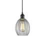 Innovations Lighting Eaton 6" Wide Mini Pendant Matte Black / Clear