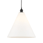 Innovations Lighting Edison Cone 16" Wide Pendant Matte Black / Matte White