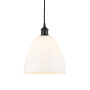 Innovations Lighting Edison 9" Wide Mini Pendant Matte Black / Matte White
