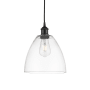 Innovations Lighting Edison 9" Wide Mini Pendant Matte Black / Clear