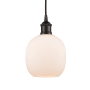 Innovations Lighting Belfast 6" Wide Mini Pendant Oil Rubbed Bronze / Matte White