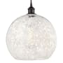 Innovations Lighting White Mouchette 14" Wide Cord-Hung Pendant Oil Rubbed Bronze
