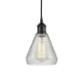 Innovations Lighting Conesus 6" Wide Mini Pendant Oil Rubbed Bronze / Clear Crackle
