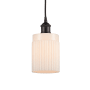 Innovations Lighting Hadley 5" Wide Mini Pendant Oil Rubbed Bronze / Matte White
