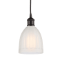 Innovations Lighting Brookfield 6" Wide Mini Pendant Oil Rubbed Bronze / White