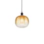 Innovations Lighting Brookhaven Sphere 11" Wide Mini Pendant Oil Rubbed Bronze / Amber