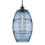 Innovations Lighting Vaz 10" Wide Cord-Hung Mini Pendant Oil Rubbed Bronze / Princess Blue