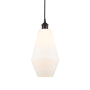 Innovations Lighting Cindyrella 7" Wide Mini Pendant Oil Rubbed Bronze / Cased Matte White