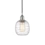 Innovations Lighting Belfast 6" Wide Mini Pendant Polished Chrome / Deco Swirl