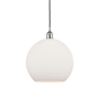 Innovations Lighting Athens 12" Wide Pendant Polished Chrome / Matte White