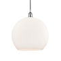 Innovations Lighting Athens 14" Wide Pendant Polished Chrome / Matte White