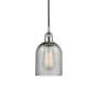 Innovations Lighting Caledonia 5" Wide Mini Pendant Polished Chrome / Charcoal