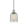 Innovations Lighting Caledonia 5" Wide Mini Pendant Polished Chrome / Mica