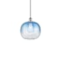 Innovations Lighting Brookhaven Sphere 11" Wide Mini Pendant Polished Chrome / Sapphire Blue