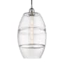Innovations Lighting Vaz 10" Wide Cord-Hung Mini Pendant Polished Chrome / Clear