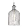 Innovations Lighting Bridal Veil 5" Wide Cord-Hung Mini Pendant Polished Chrome