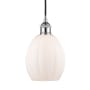 Innovations Lighting Eaton 6" Wide Mini Pendant Polished Chrome / Matte White