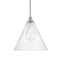 Innovations Lighting Edison Cone 16" Wide Pendant Polished Chrome / Seedy