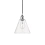 Innovations Lighting Edison 8" Wide Mini Pendant Polished Chrome / Clear