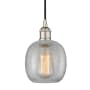 Innovations Lighting Belfast 6" Wide Mini Pendant Polished Nickel / Clear Crackle