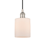 Innovations Lighting Cobbleskill 5" Wide Mini Pendant Polished Nickel / Matte White