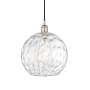 Innovations Lighting Athens 12" Wide Pendant Polished Nickel / Clear Water Glass