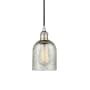 Innovations Lighting Caledonia 5" Wide Mini Pendant Polished Nickel / Mica
