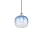 Innovations Lighting Brookhaven Sphere 11" Wide Mini Pendant Polished Nickel / Sapphire Blue
