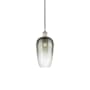 Innovations Lighting Brookhaven Flute 7" Wide Mini Pendant Polished Nickel / Slate