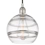 Innovations Lighting Rochester 10" Wide Cord-Hung Mini Pendant Polished Nickel / Clear
